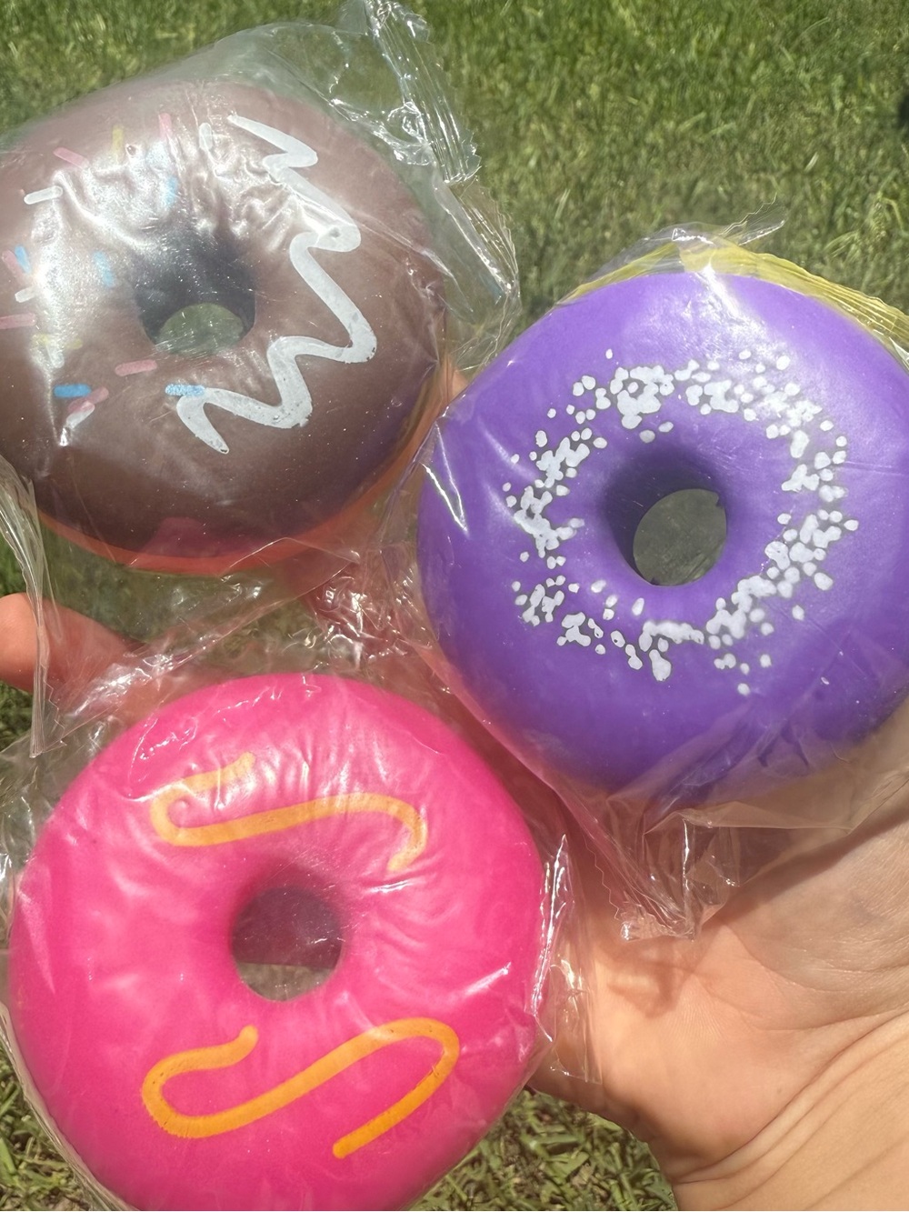 Colorful Donut Squishy Toy Set